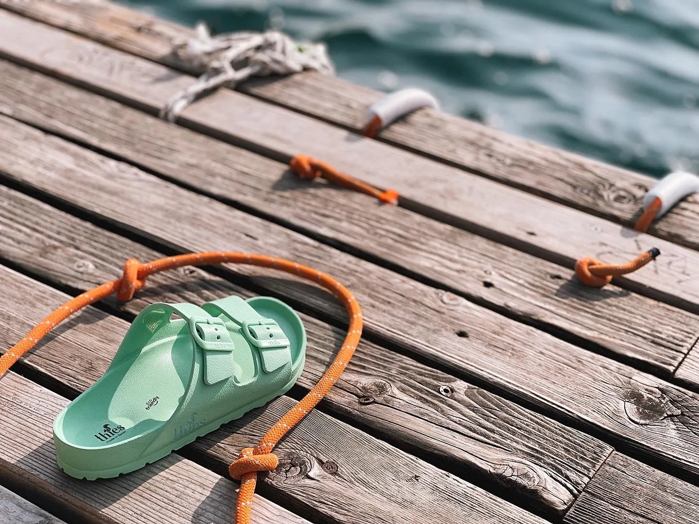 thies 1856 ® Ecofoam Sandal vegan mint
