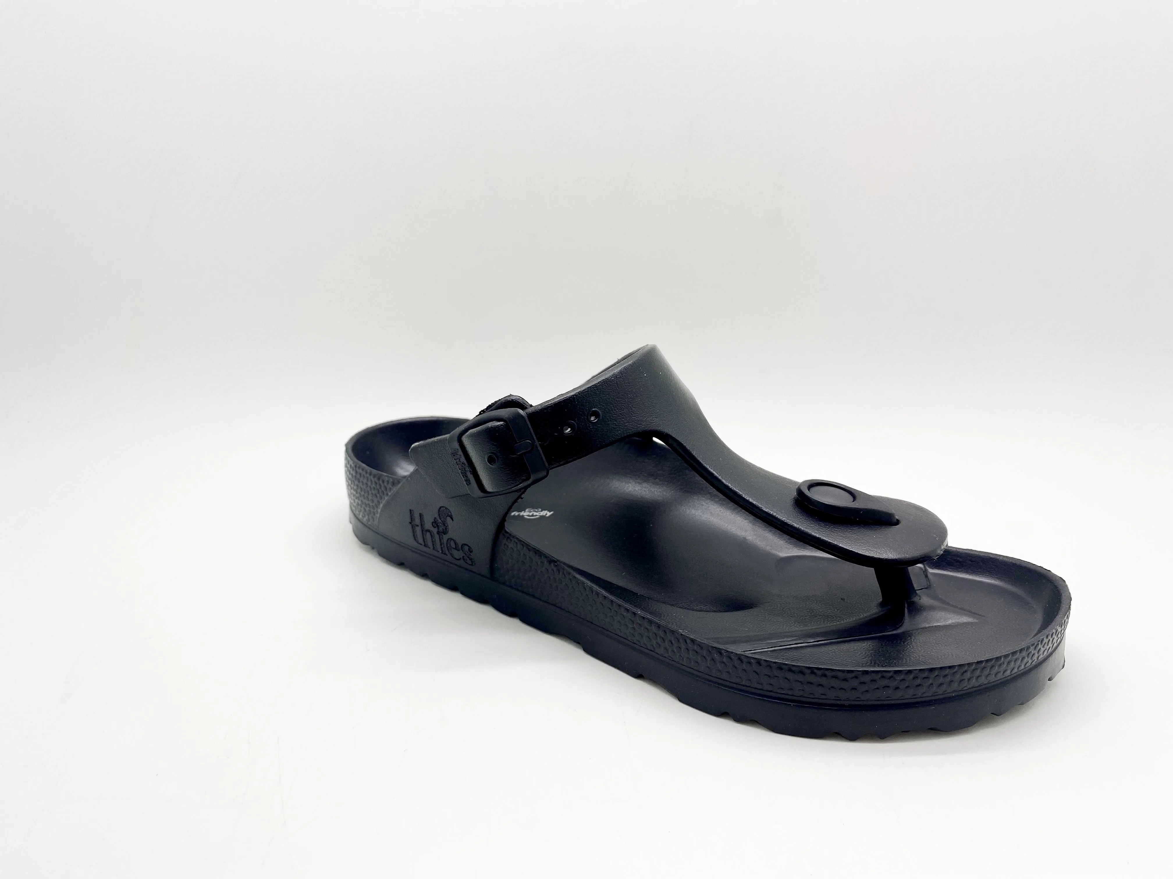 thies 1856 ® Ecofoam Thong Sandal vegan black