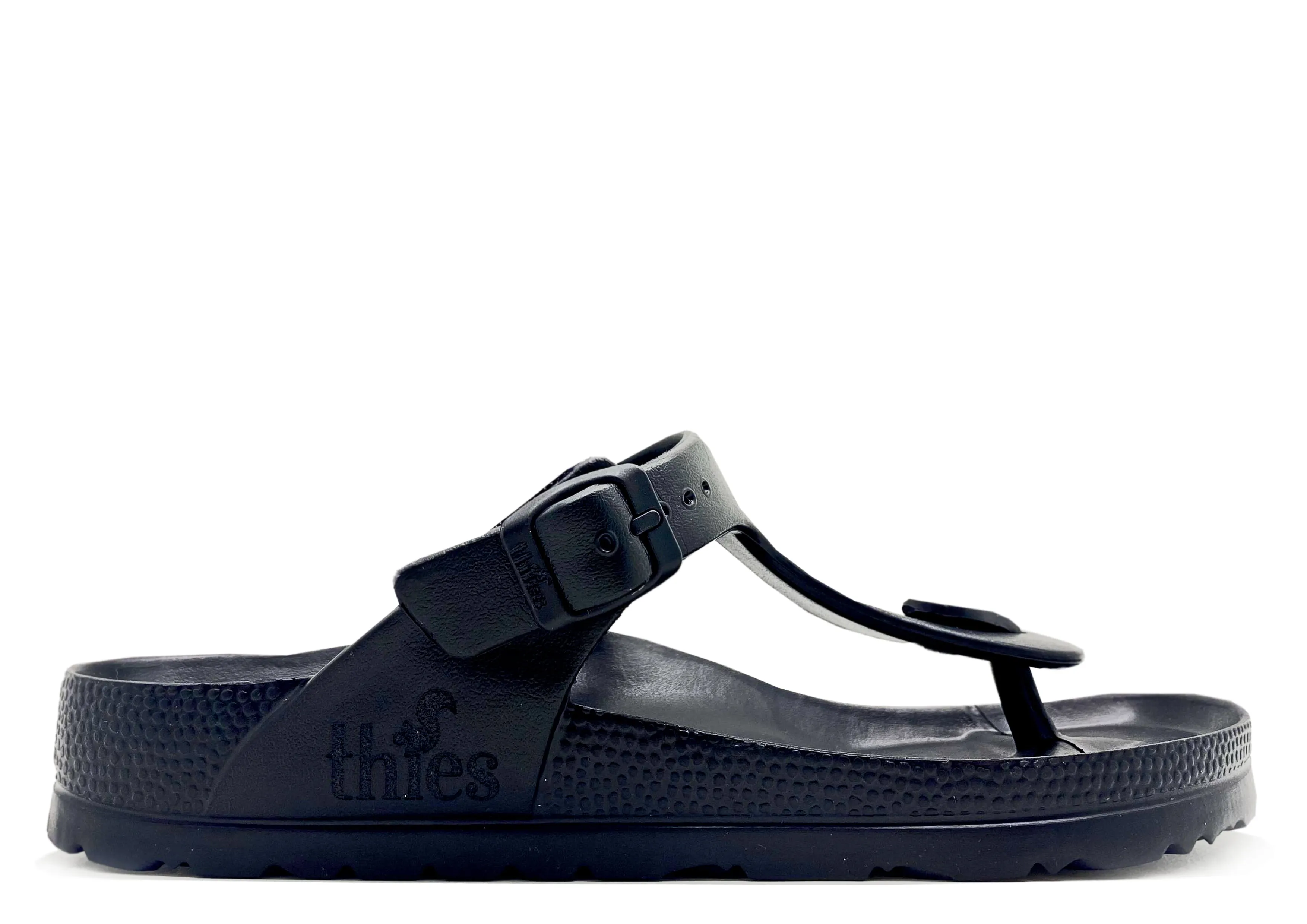 thies 1856 ® Ecofoam Thong Sandal vegan black