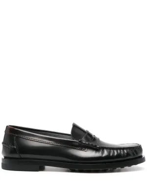 Tod's gathered-detail loafers