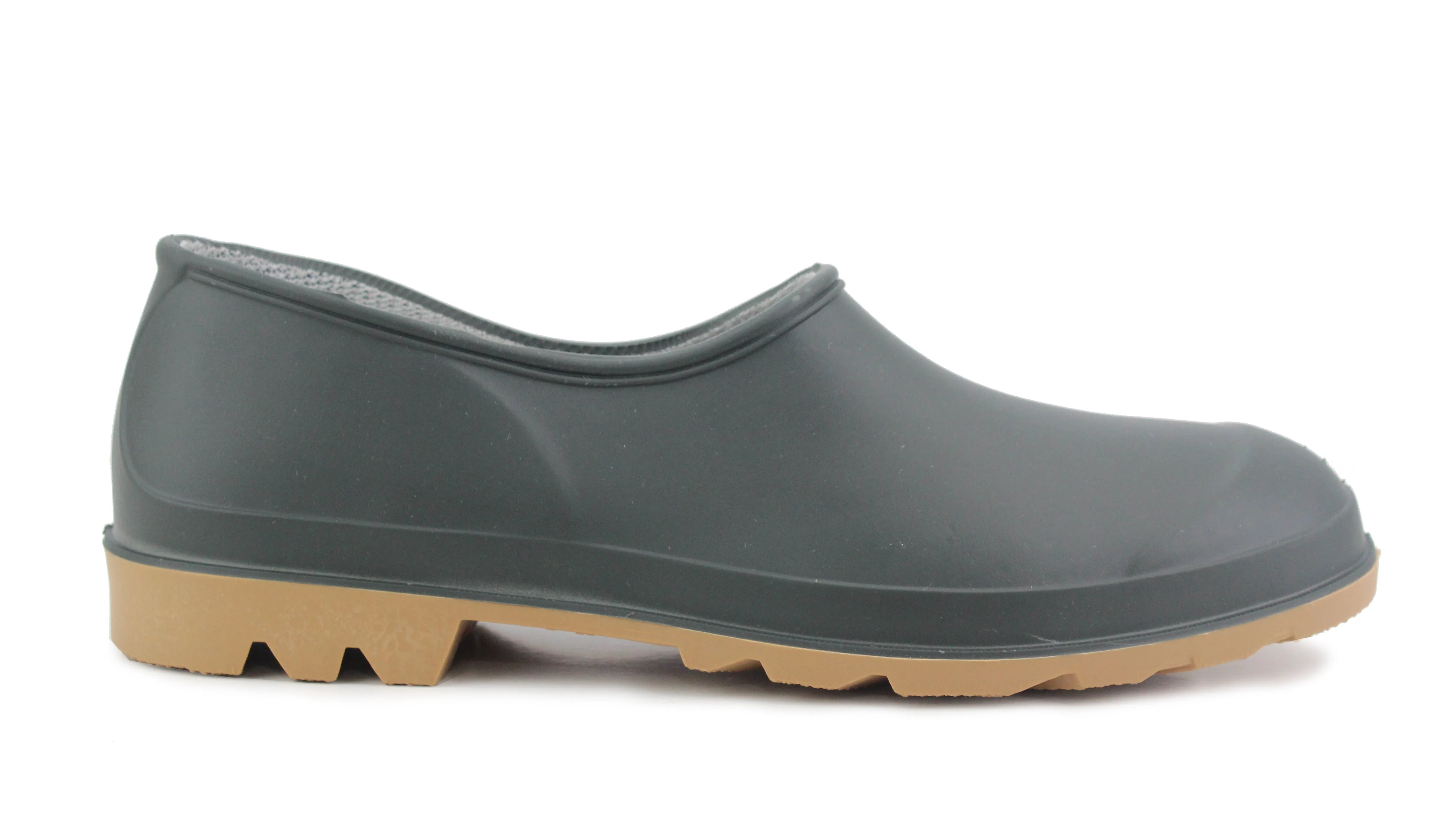 Unisex Mens Womens  Waterproof Slip On Green Gum Sole Low Cut Welly Shoes Ankle High Gardening Clogs