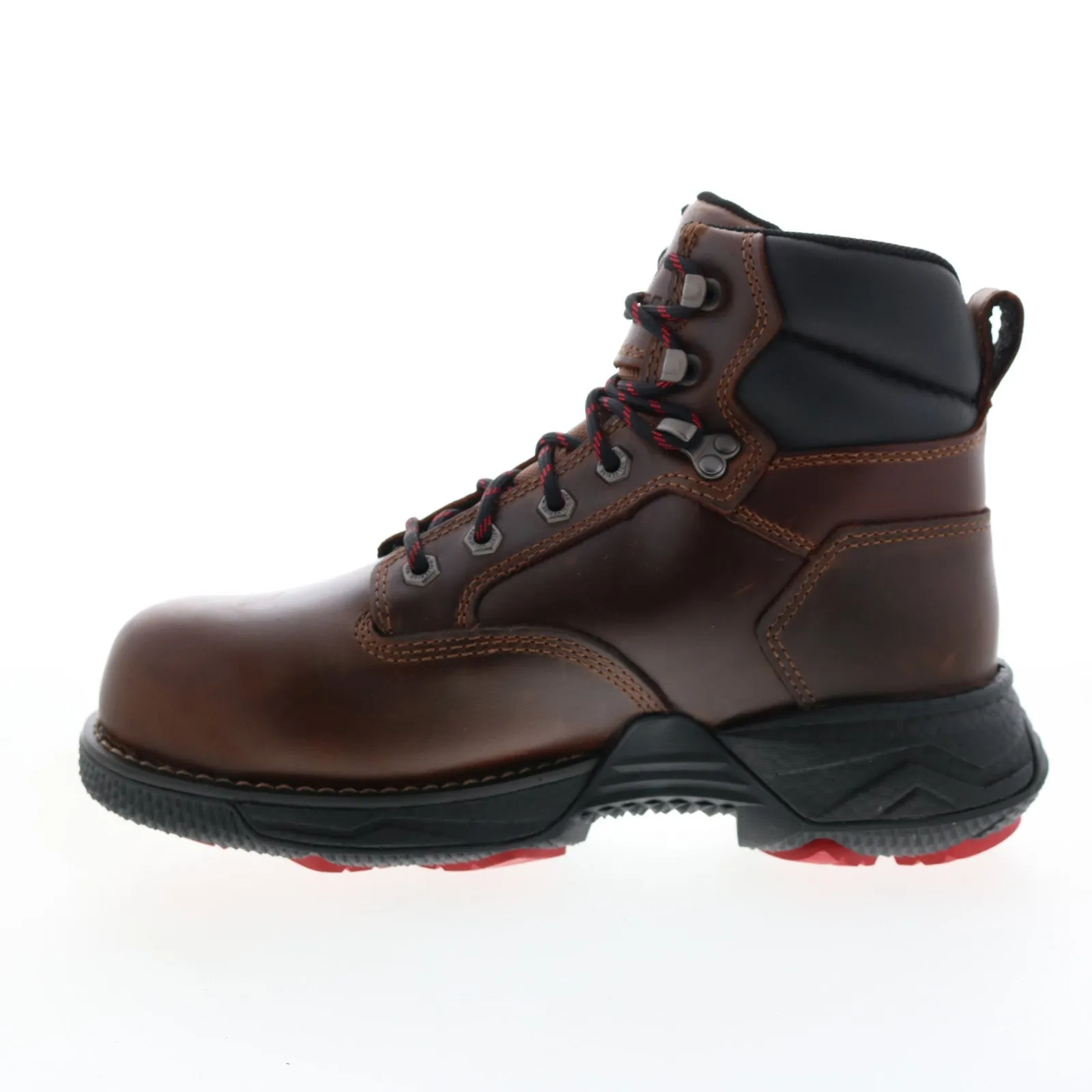 Wolverine Hellcat Fuse Ultraspring WP CM 6" Mens Brown Wide Work Boots