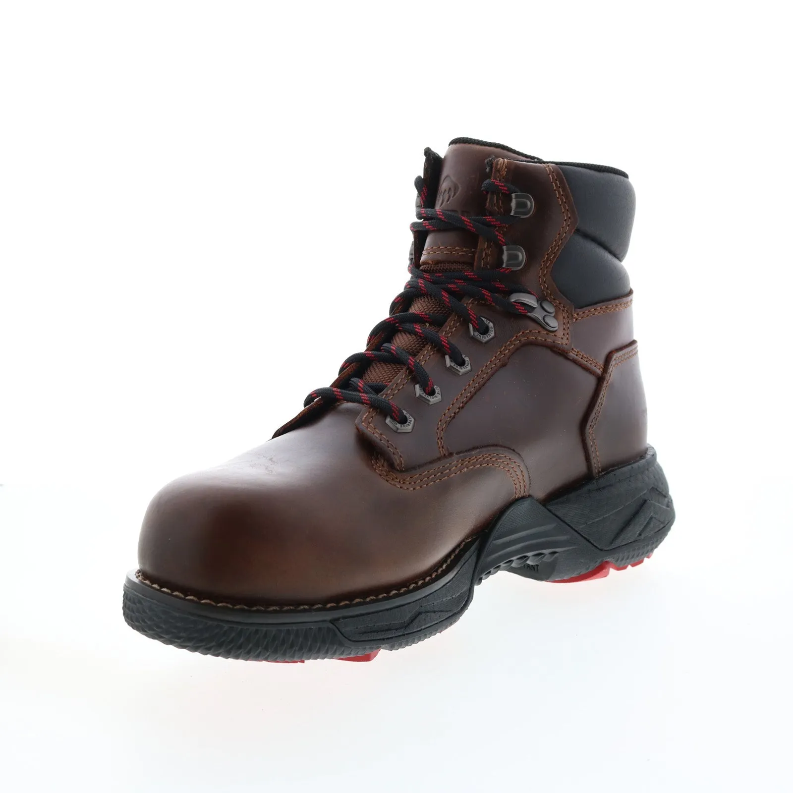 Wolverine Hellcat Fuse Ultraspring WP CM 6" Mens Brown Wide Work Boots