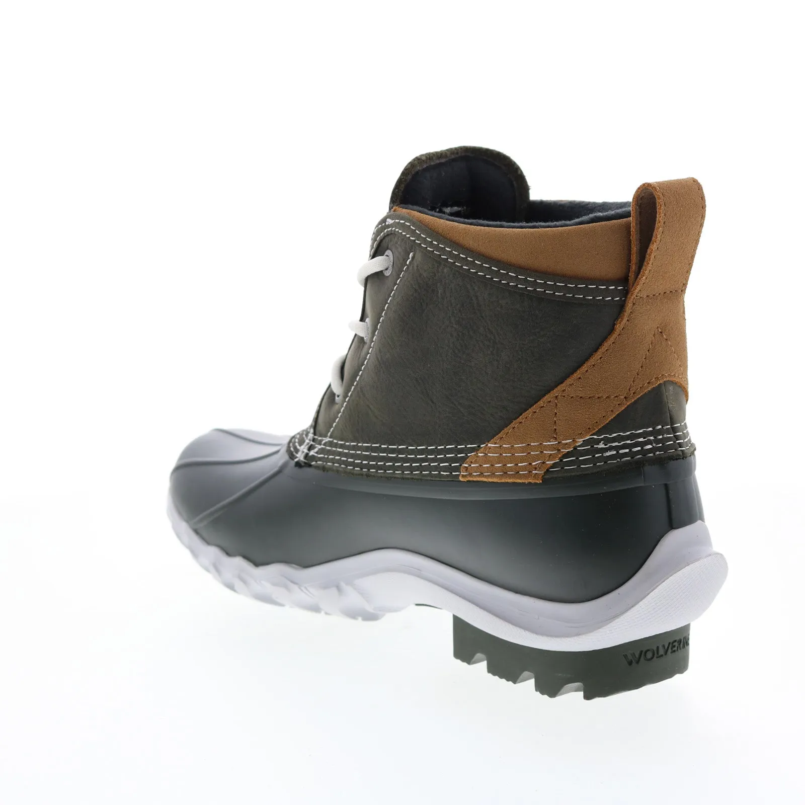 Wolverine Torrent Waterproof W880220 Mens Black Wide Lace Up Rain Boots