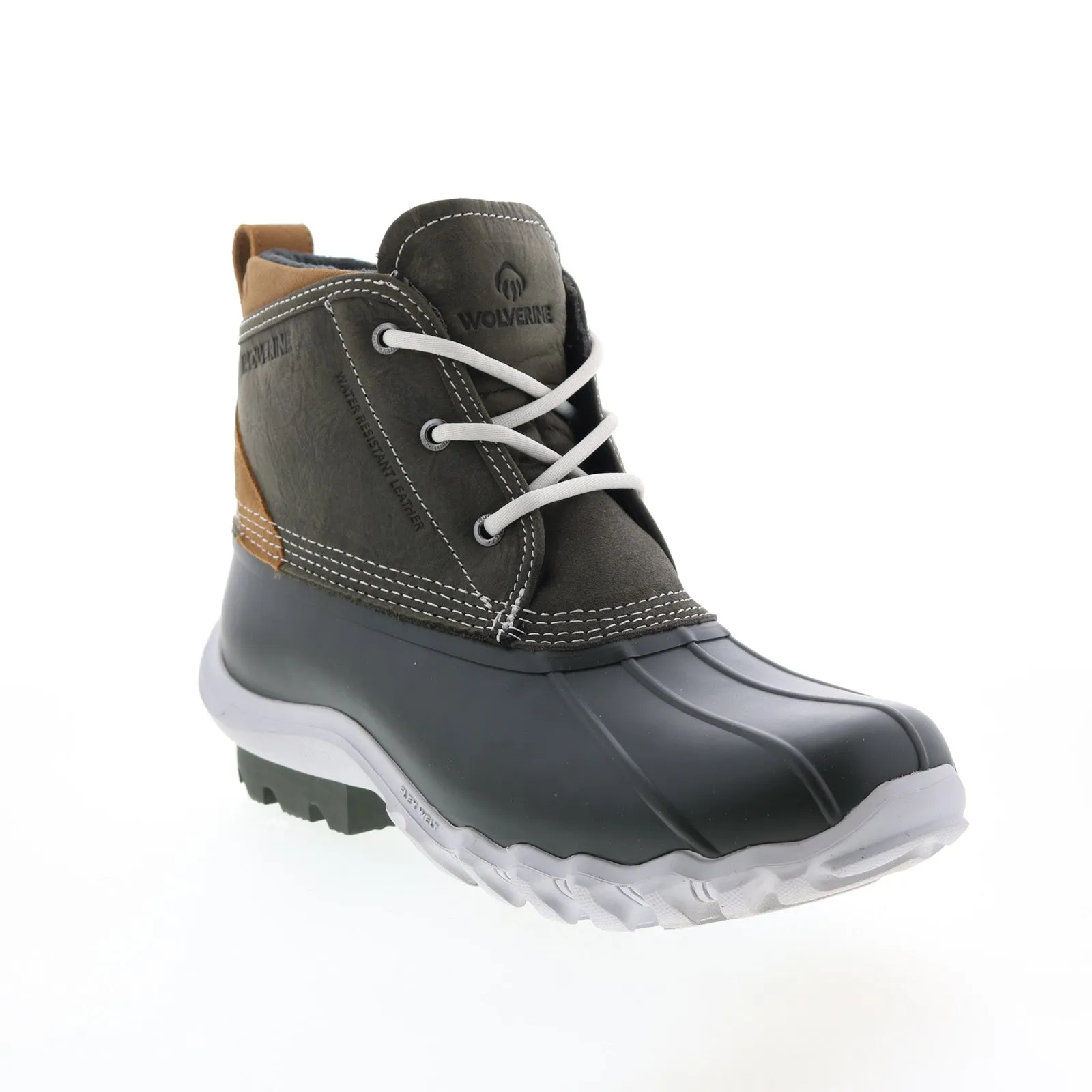 Wolverine Torrent Waterproof W880220 Mens Black Wide Lace Up Rain Boots