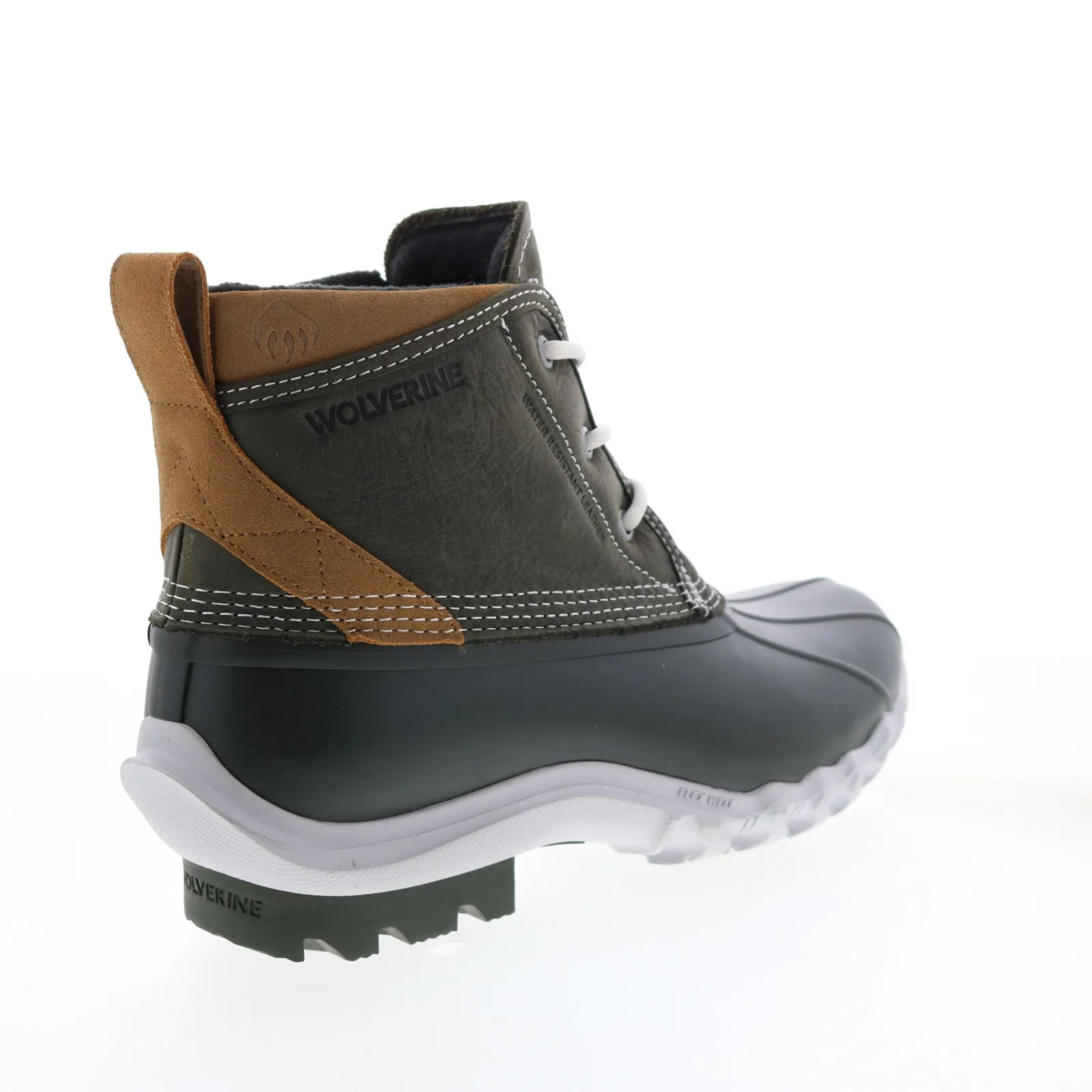 Wolverine Torrent Waterproof W880220 Mens Black Wide Lace Up Rain Boots