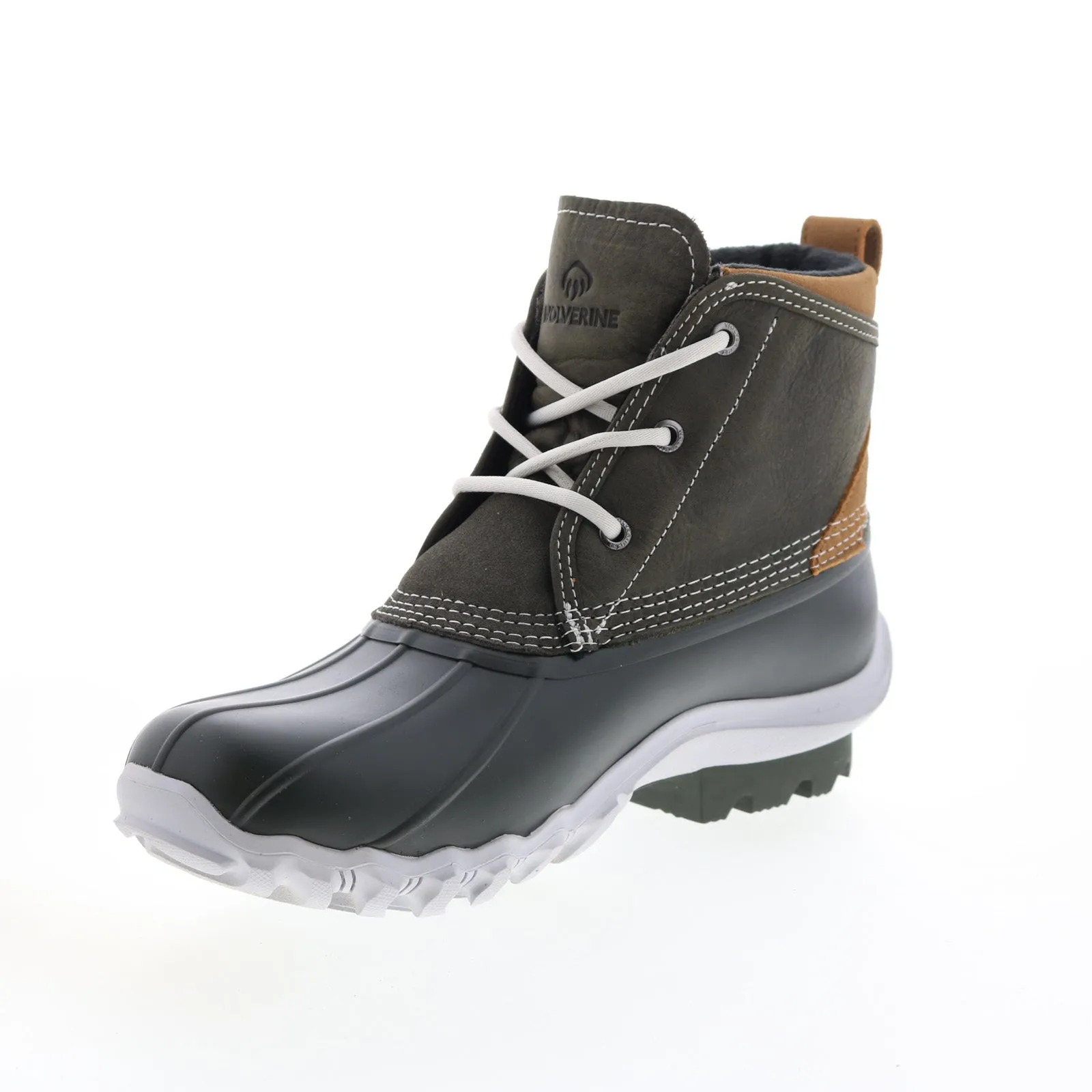 Wolverine Torrent Waterproof W880220 Mens Black Wide Lace Up Rain Boots