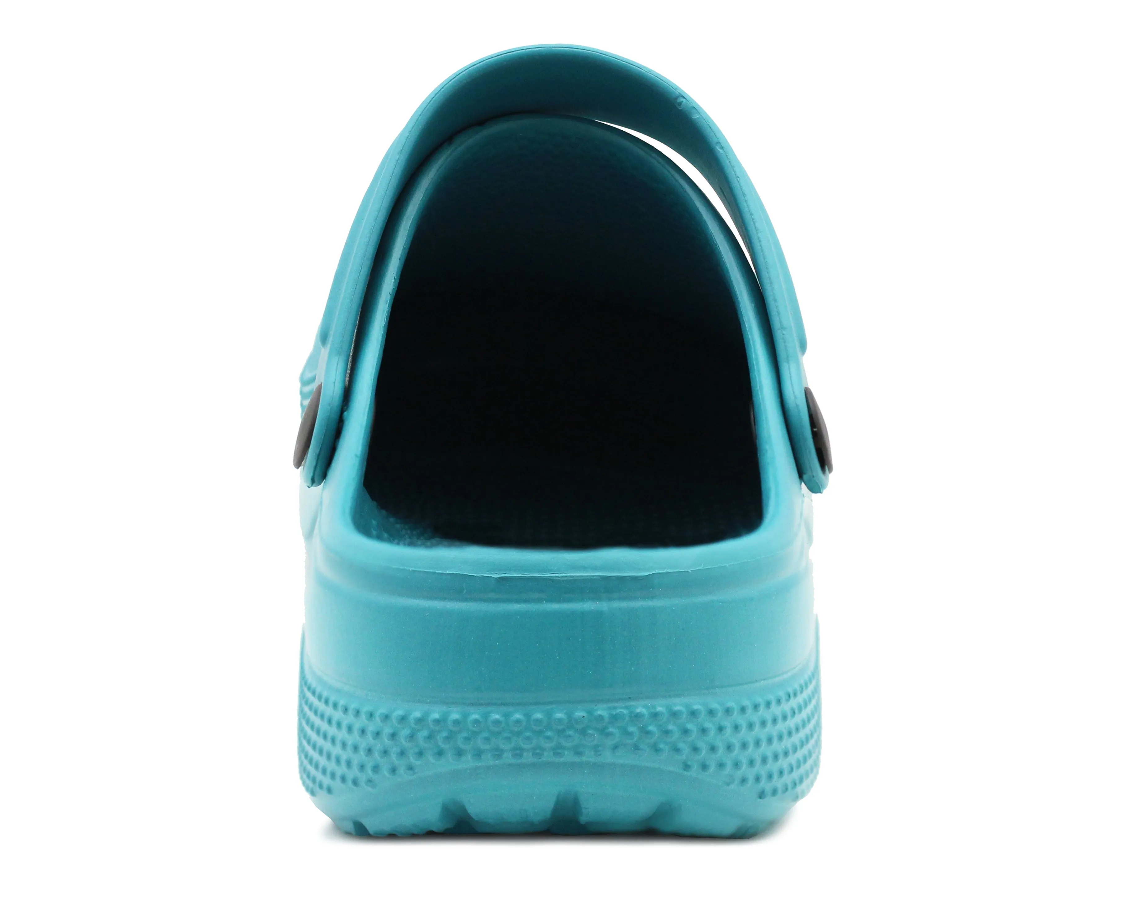 Womens Blue Lightweight Clogs EVA Slip On Garden Adjustable Strap Summer Beach Hospital Nurse Kitchen Chef Water Shoes Sandals