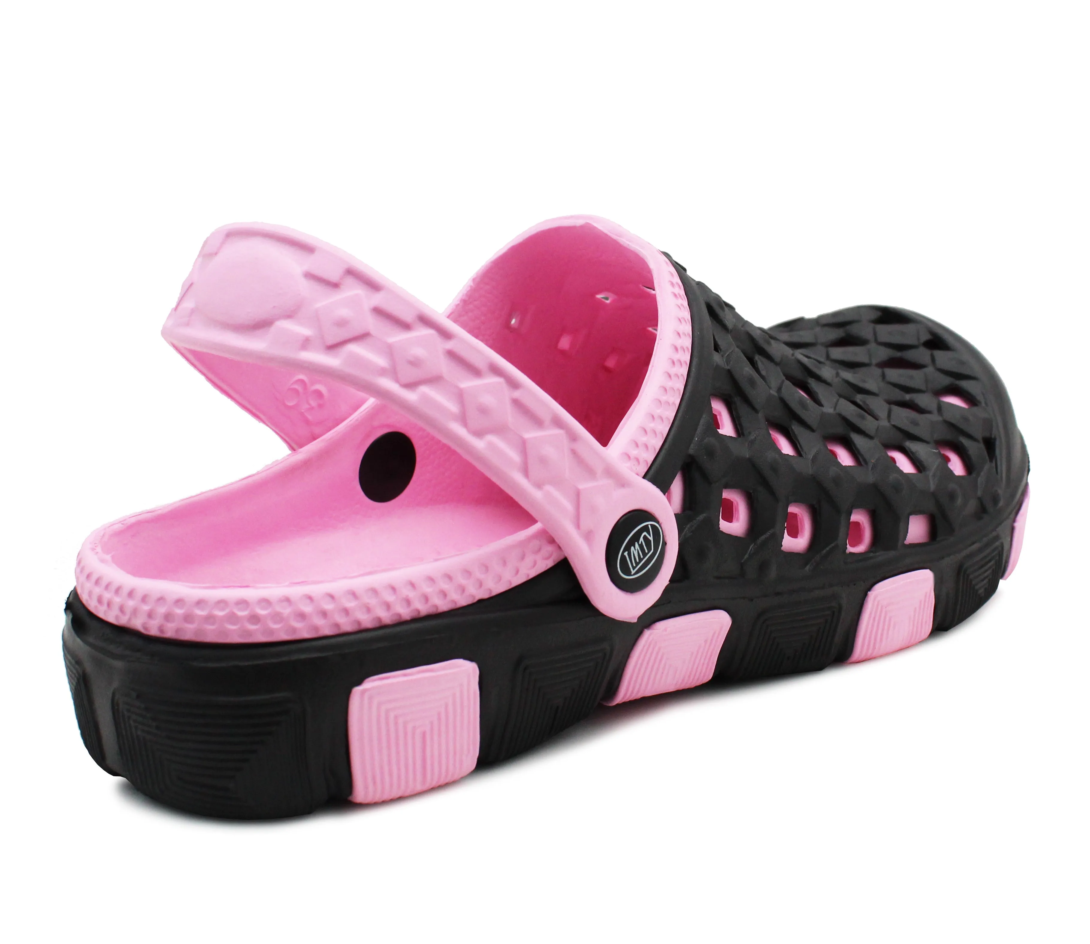 Womens Clogs Lightweight Black Pink EVA Breathable Beach Summer Sandals Ladies Garden Hospital Shower Pool Shoes