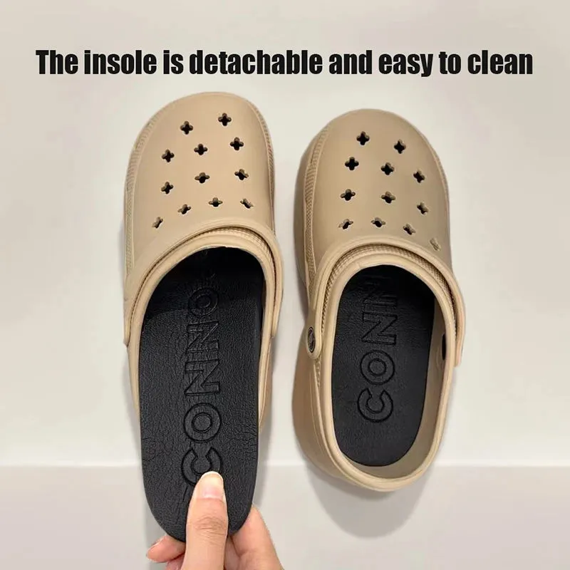 Women's Fashion Chunky Platform Sandals Summer Thick Sole EVA Clogs Garden Shoes for Women Outdoor Non Slip Beach Slippers