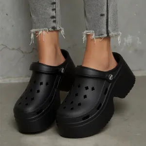 Women's Fashion Chunky Platform Sandals Summer Thick Sole EVA Clogs Garden Shoes for Women Outdoor Non Slip Beach Slippers