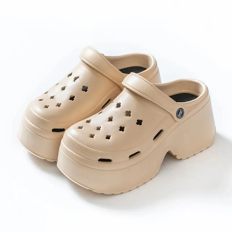 Women's Fashion Chunky Platform Sandals Summer Thick Sole EVA Clogs Garden Shoes for Women Outdoor Non Slip Beach Slippers